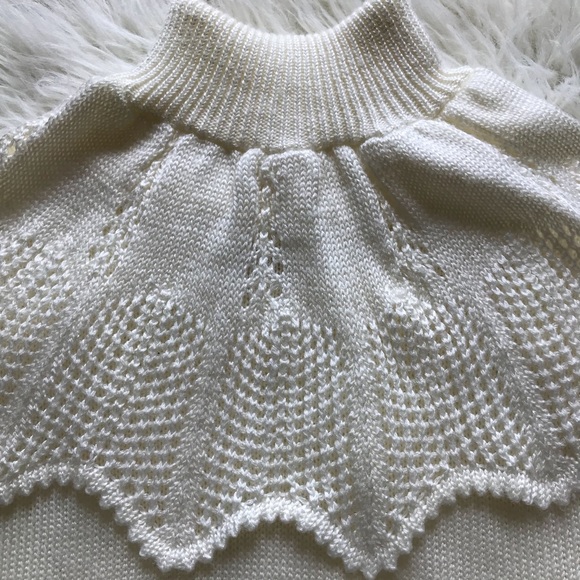 Vintage Ivory Crochet Sweater - Picture 4 of 7